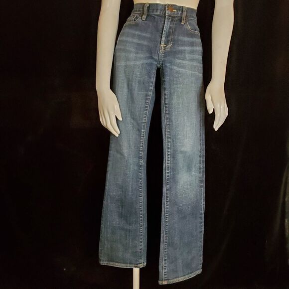 J. Crew Hipslung Blue Jeans (27R) - Picture 3 of 6